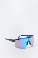 Rainbow Lens Shield Sunglasses