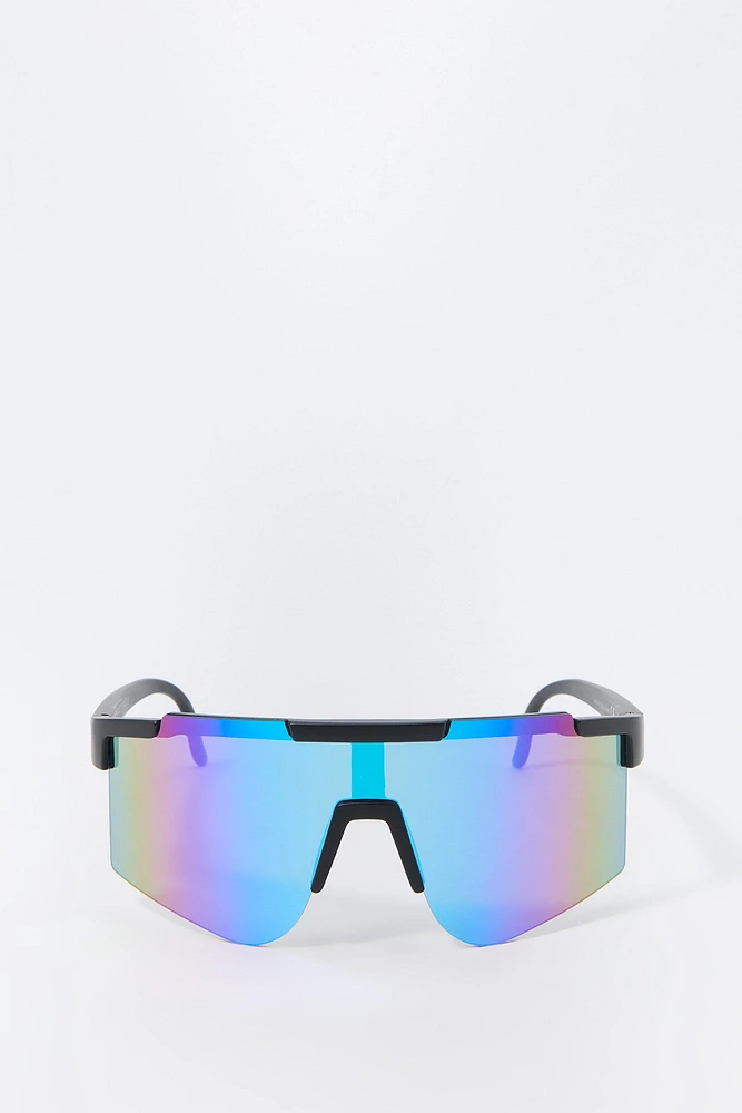 Rainbow Lens Shield Sunglasses