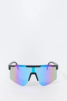 Rainbow Lens Shield Sunglasses