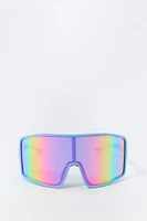 Oversized Sport Shield Sunglasses