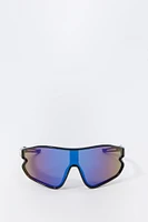 Paint Splatter Sport Shield Sunglasses