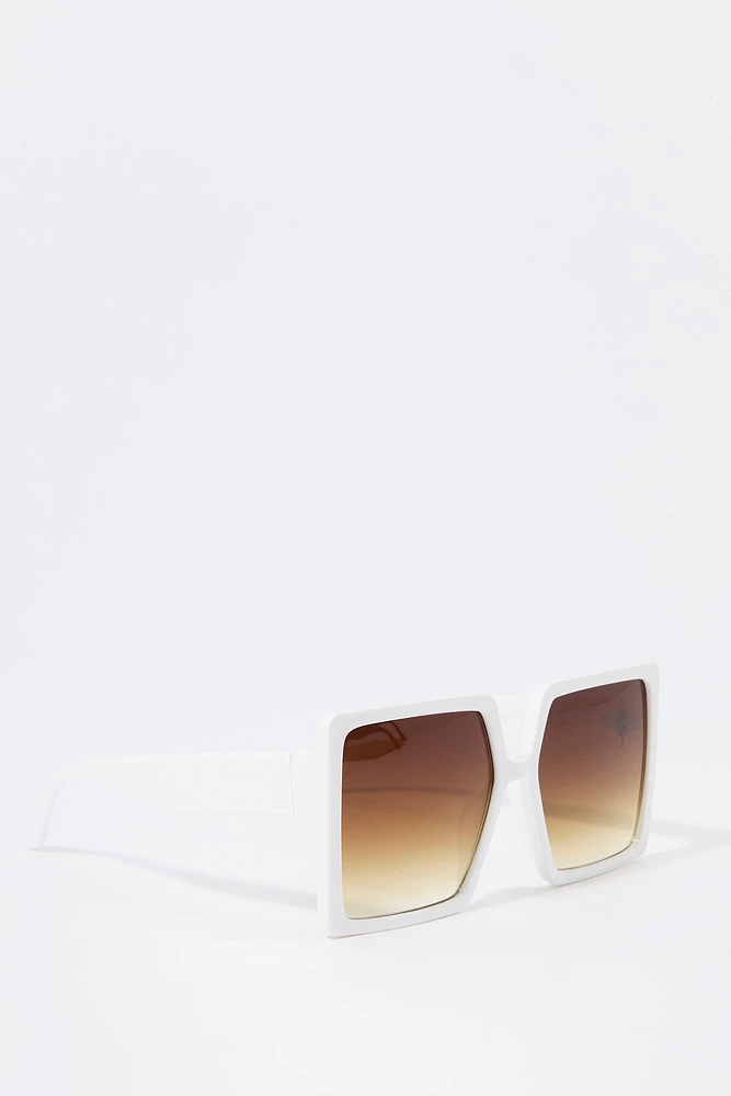 Lunettes de soleil surdimensionnées carrées