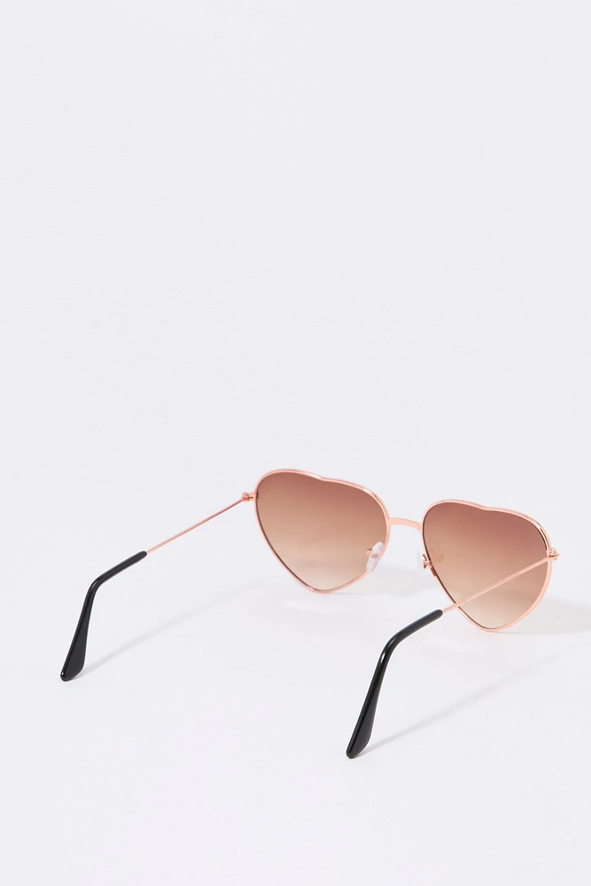 Rimless Heart Sunglasses