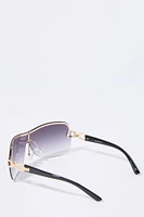 Rimless Shield Sunglasses