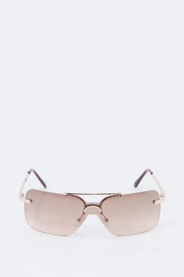 Rimless Rectangle Sunglasses