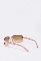 Lunettes de soleil sans monture à imprimé Barbie™