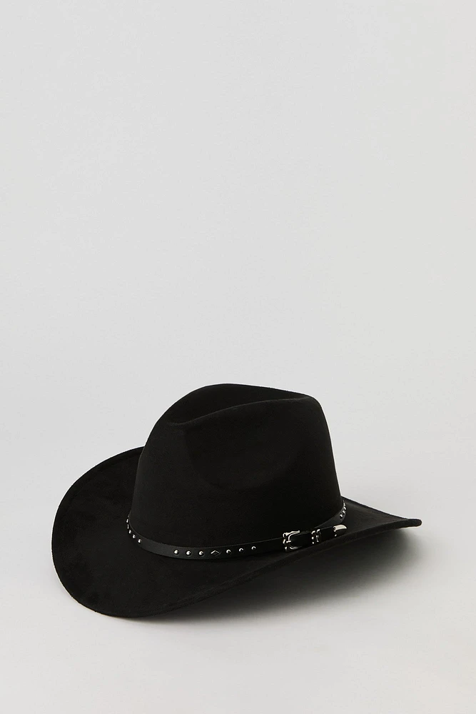 Studded Buckle Cowboy Hat