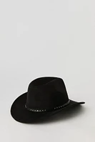 Studded Buckle Cowboy Hat