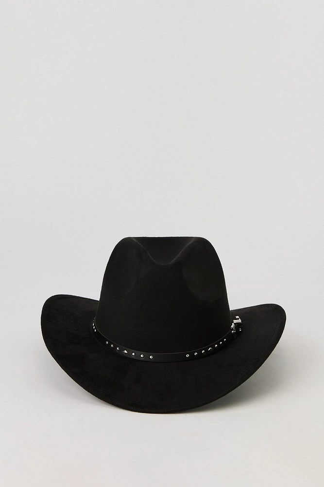 Studded Buckle Cowboy Hat