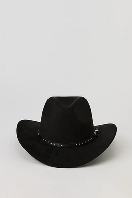 Studded Buckle Cowboy Hat