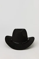 Studded Buckle Cowboy Hat