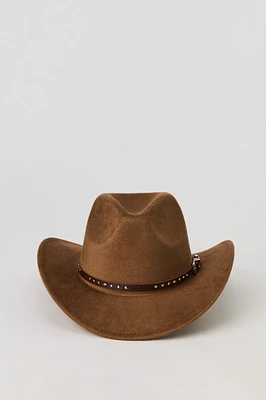Chapeau de cowboy clouté avec boule