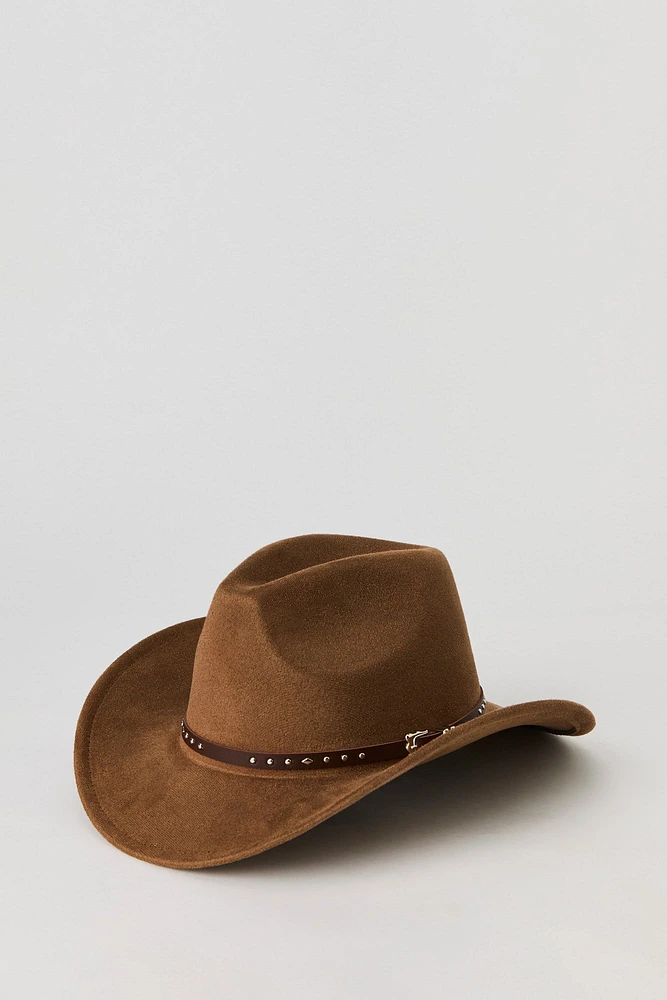 Chapeau de cowboy clouté avec boule
