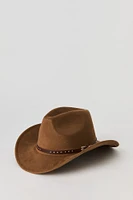 Chapeau de cowboy clouté avec boule
