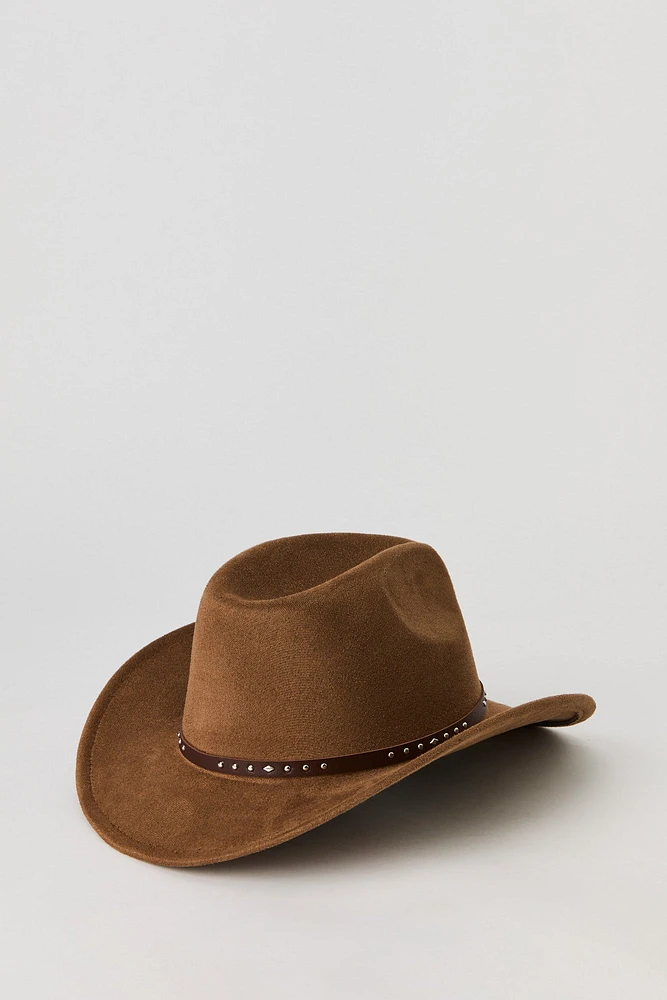 Chapeau de cowboy clouté avec boule