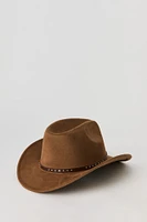 Chapeau de cowboy clouté avec boule