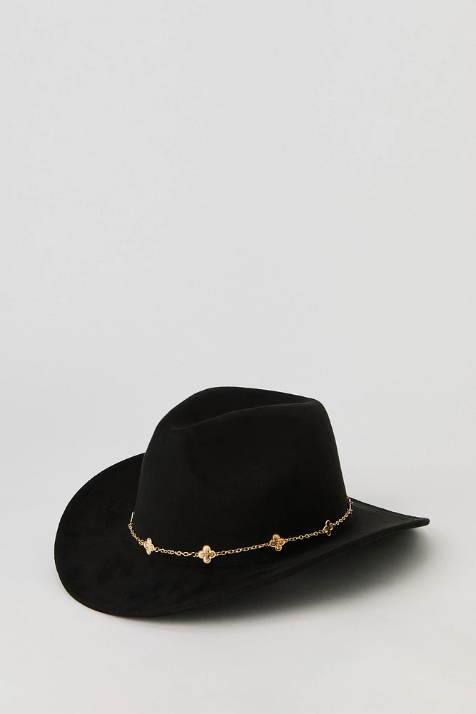 Chapeau de cowboy avec chaîne et breloque
