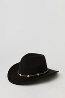 Chapeau de cowboy avec chaîne et breloque