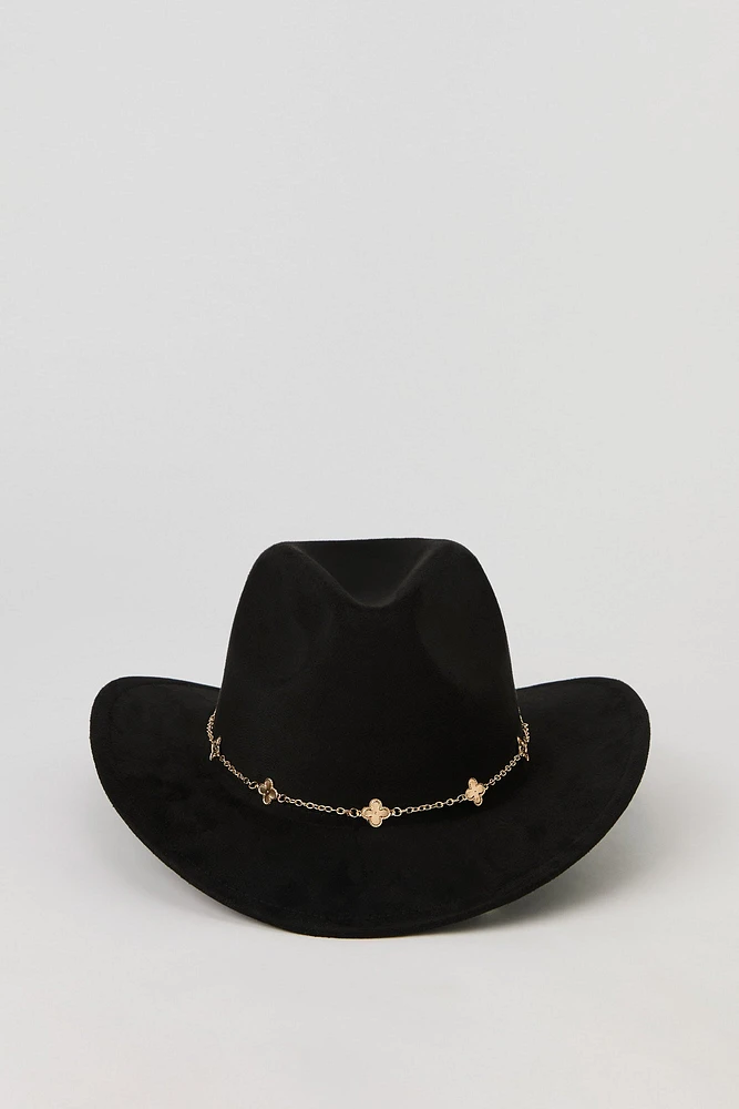 Chapeau de cowboy avec chaîne et breloque