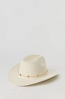 Chapeau de cowboy avec chaîne et breloque