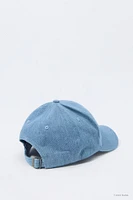 Casquette de base-ball en denim à broderie Barbie™