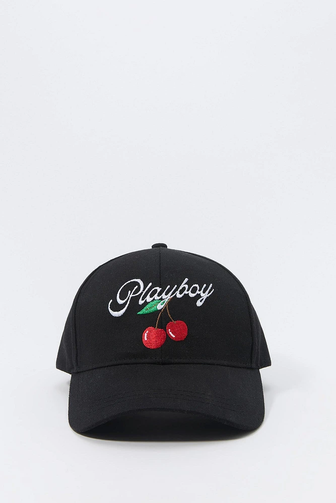 Casquette de baseball avec motif brodé Playboy Cherry