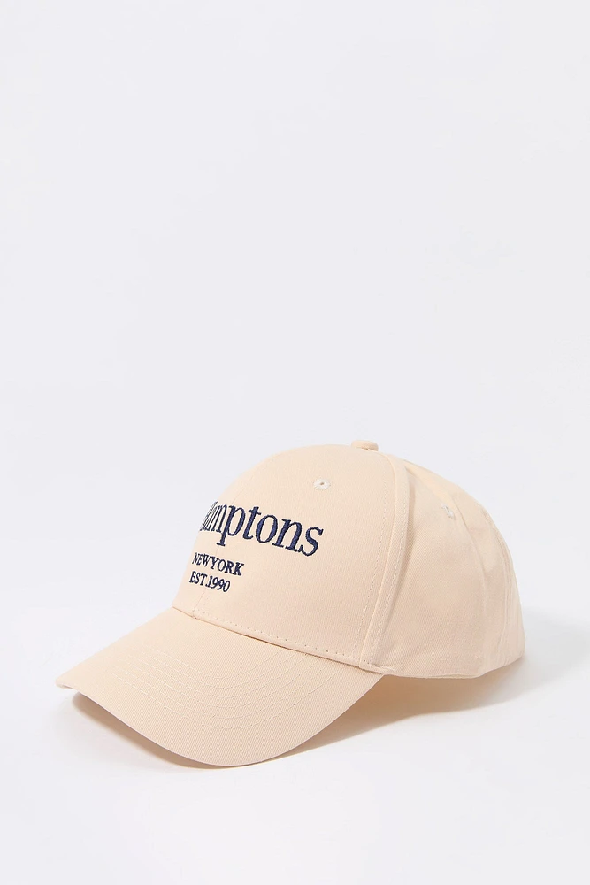 Hamptons Embroidered Baseball Hat