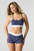 Floral Bralette & Boyshort 2 Piece Pajama Set
