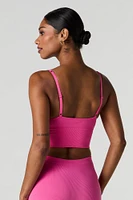 Bralette côtelée sans couture coussin.e