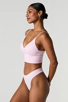 Seamless Ribbed Padded Bralette