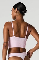 Seamless Ribbed Padded Bralette