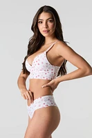 No Show Printed & Solid Cheeky Panty (3 Pack)
