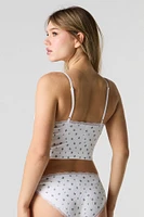 Seamless Ribbed Cami & Bikini Panty 2 Piece Set