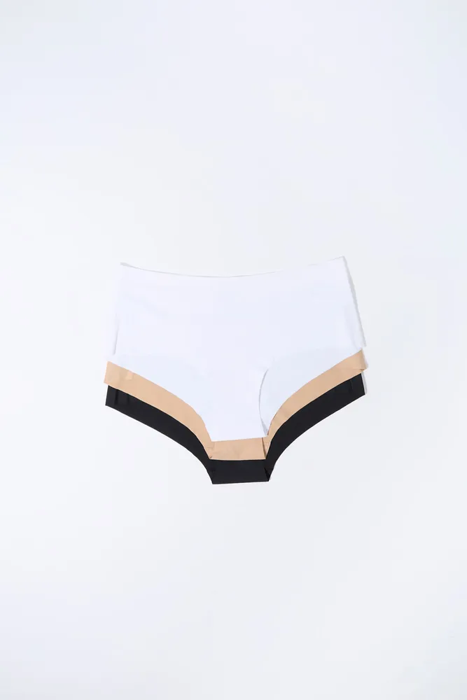 Stitches Hipster No Show Panty (3 Pack)