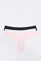 No Show Thong Panty (3 Pack)