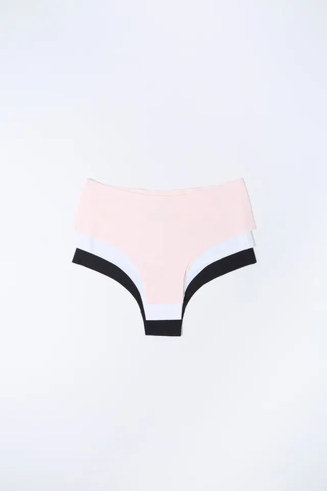 Ardene Lace Back Invisible Cheeky in Light Pink, Size, Polyester/Nylon/Spandex