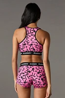 Playboy Print Sports Bra & Boy Short 2 Piece Set