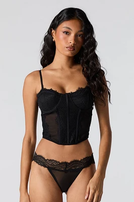 Lace Mesh Corset