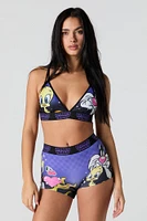 Looney Tunes Triangle Bralette & Boy Short 2 Piece Set