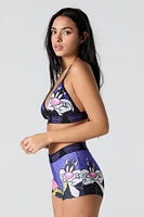 Looney Tunes Triangle Bralette & Boy Short 2 Piece Set