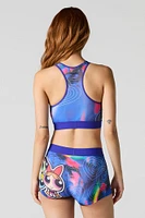 Ensemble avec soutien-gorge de sport et caleçon à imprimé Powerpuff Girls