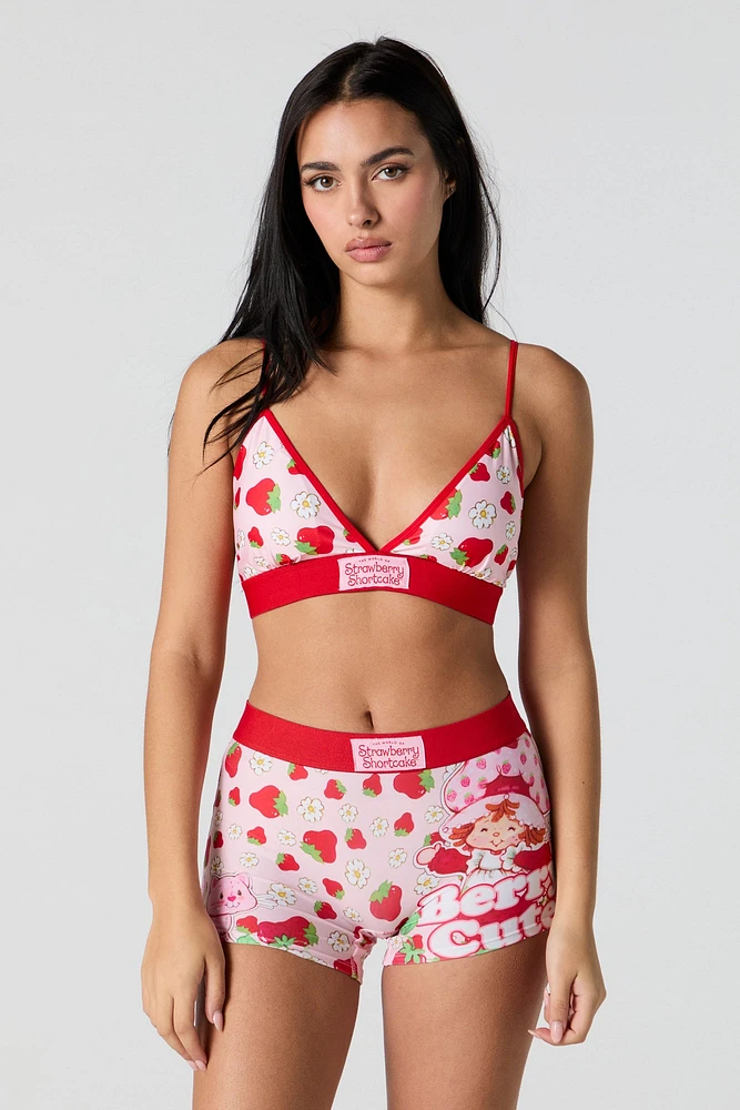 Ensemble avec bralette triangulaire et caleÃ§on Strawberry Shortcake