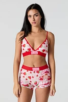 Ensemble avec bralette triangulaire et caleÃ§on Strawberry Shortcake