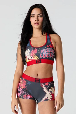 Ensemble deux piÃ¨ces soutien-gorge sport et short garÃ§onne Betty Boop