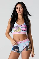 Bratz Sports Bra & Boy Short 2 Piece Set