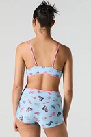 Ensemble avec bralette triangulaire et caleçon à imprimé Chucky