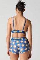 Ensemble avec bralette triangulaire et caleçon à imprimé Garfield