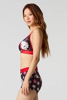 Betty Boop Triangle Bralette & Boy Short 2 Piece Set