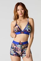 Ensemble avec bralette triangulaire et short garÃ§onne imprimÃ© Tom and Jerry