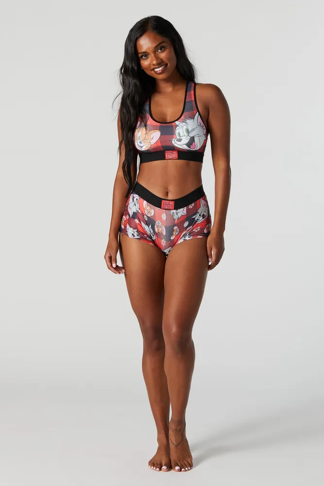 Tom and Jerry Sports Bra and Boy Short Set